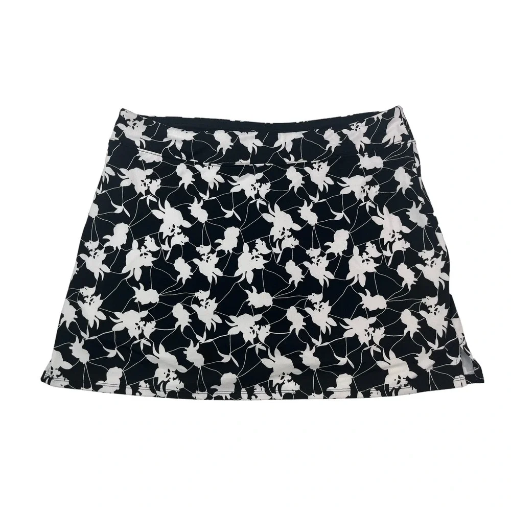 Tranquility by Colorado Clothing Womens Large Floral Elastic Waist Skirt Skort - Picture 10 of 16